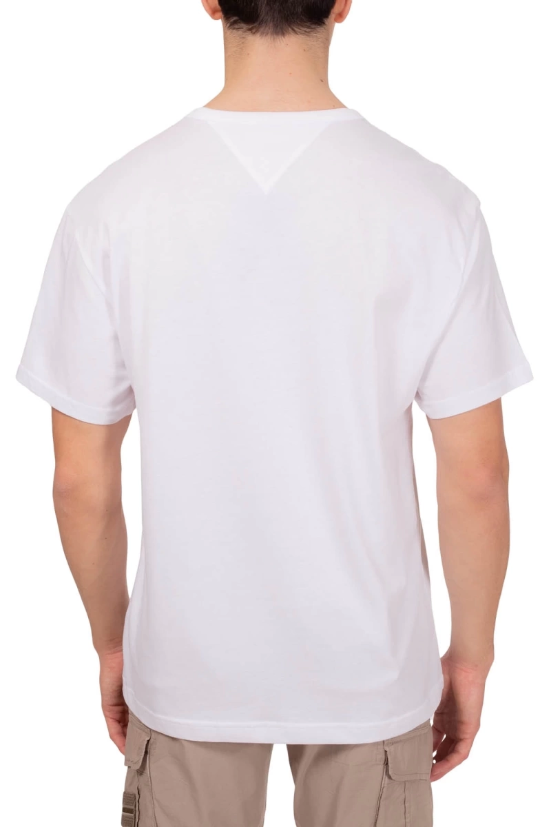 Tommy Hilfiger Erkek Beyaz T-Shirt