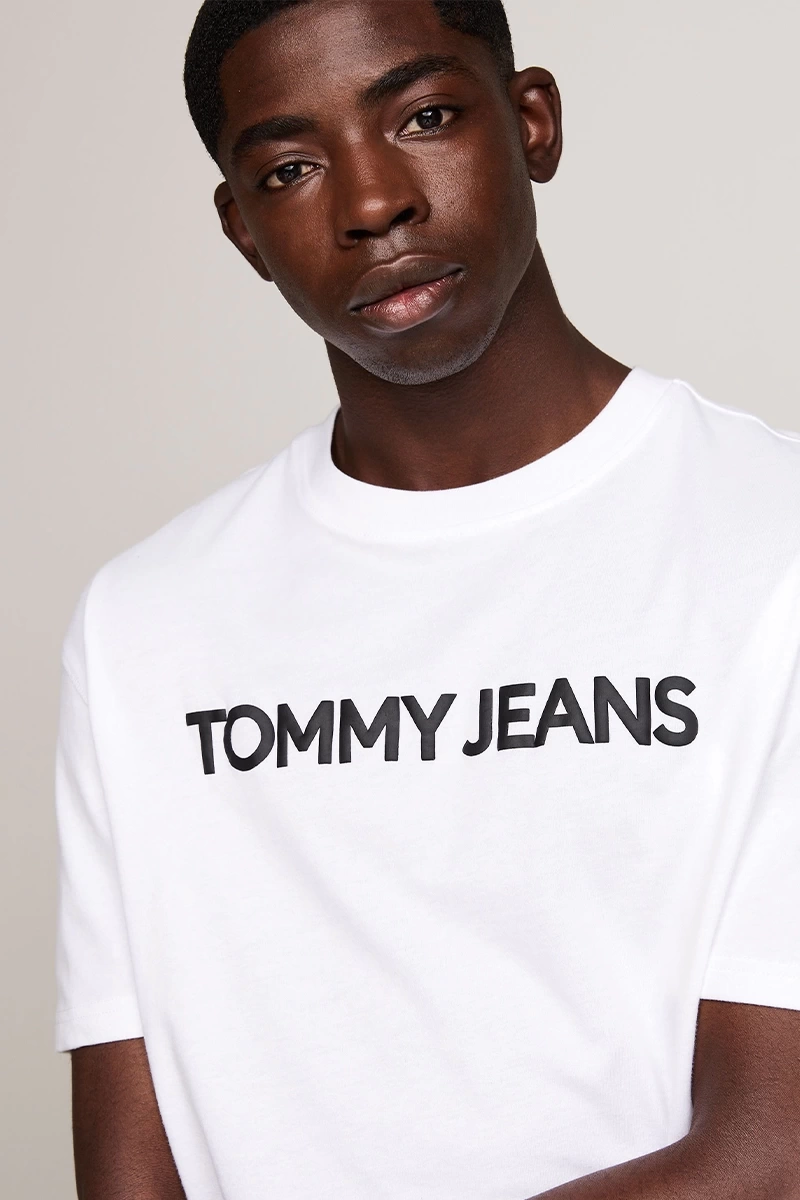 Tommy Hilfiger New Classic Beyaz Logolu T-Shirt