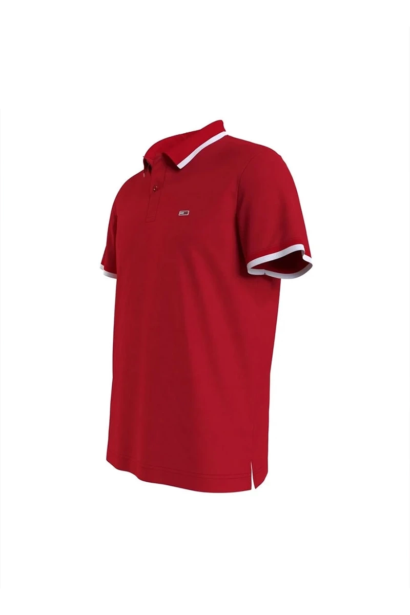 Tommy Hilfiger Erkek  Kırmızı Polo T-Shirt