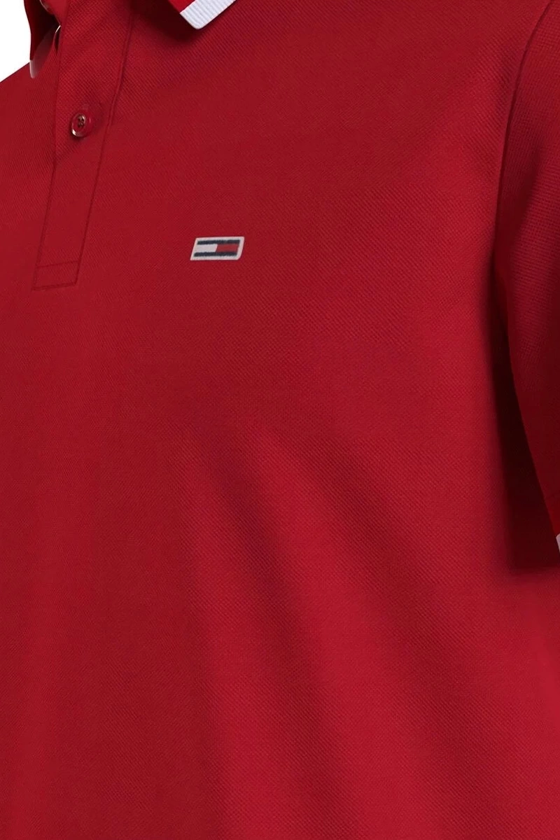 Tommy Hilfiger Erkek  Kırmızı Polo T-Shirt