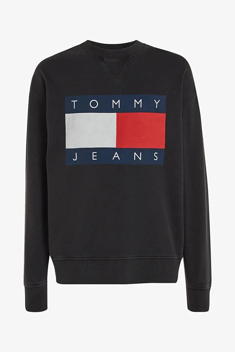 Tommy Hilfiger Erkek RLX Siyah Sweatshirt