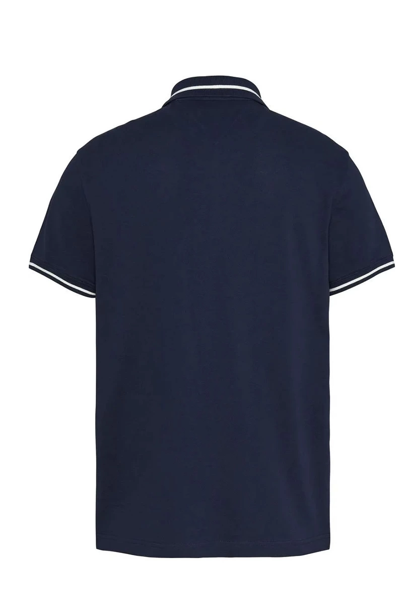 Tommy Hilfiger Erkek Strech Polo Lacivert T-Shirt