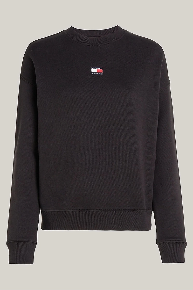 Tommy Hilfiger Kadın Badge Siyah Sweatshirt