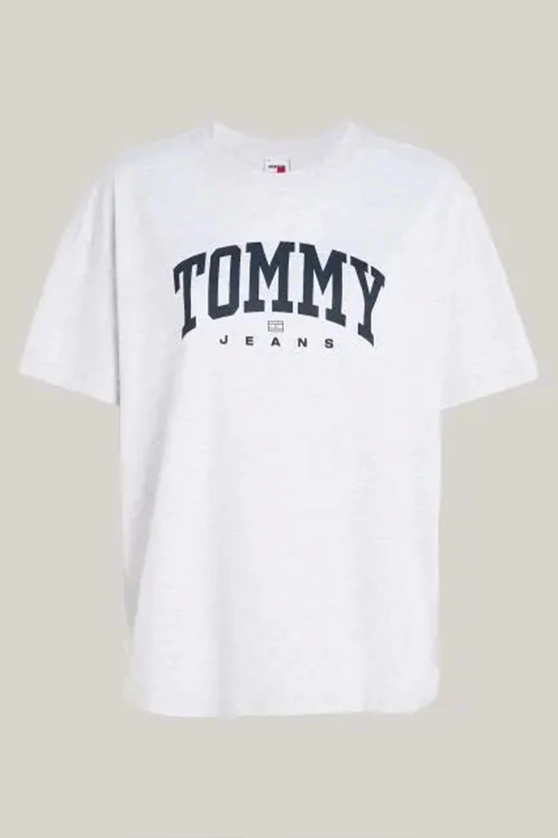 Tommy Hilfiger Kadın Varsity 1 Tee Gri T-Shirt