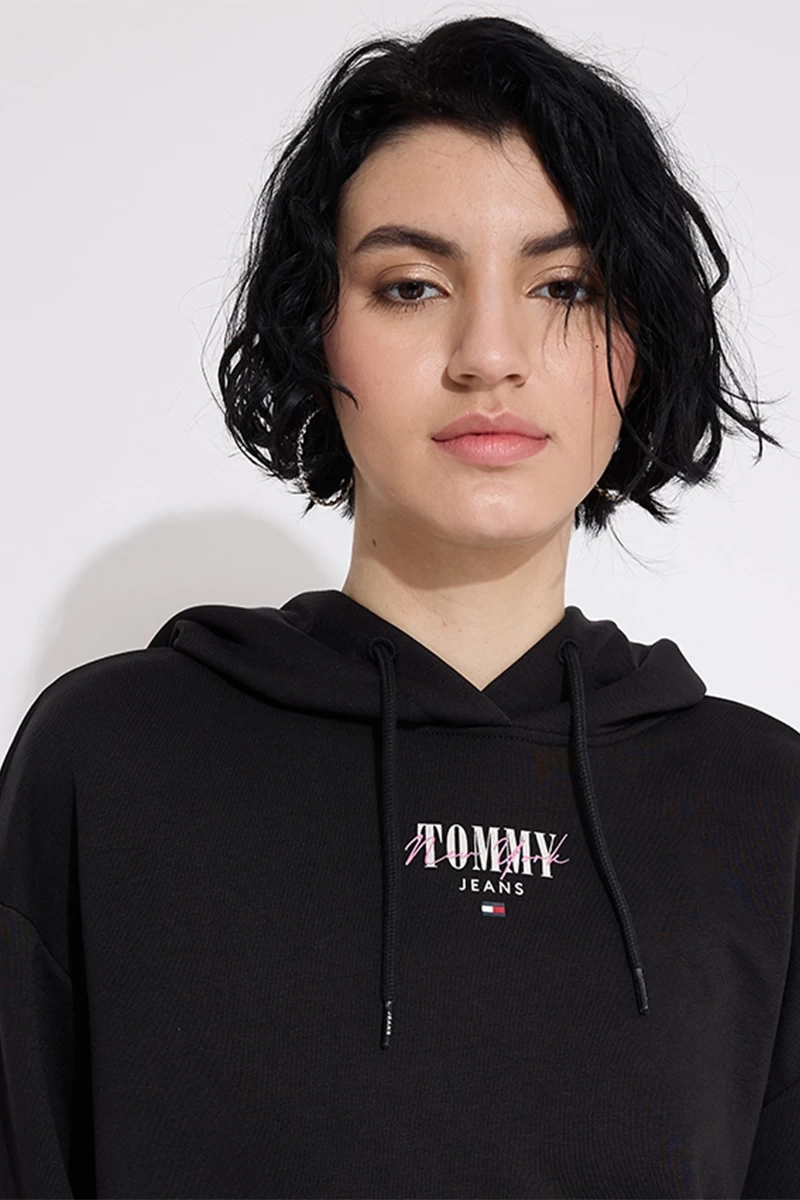 Tommy Hilfiger Kadın Siyah Sweatshirt