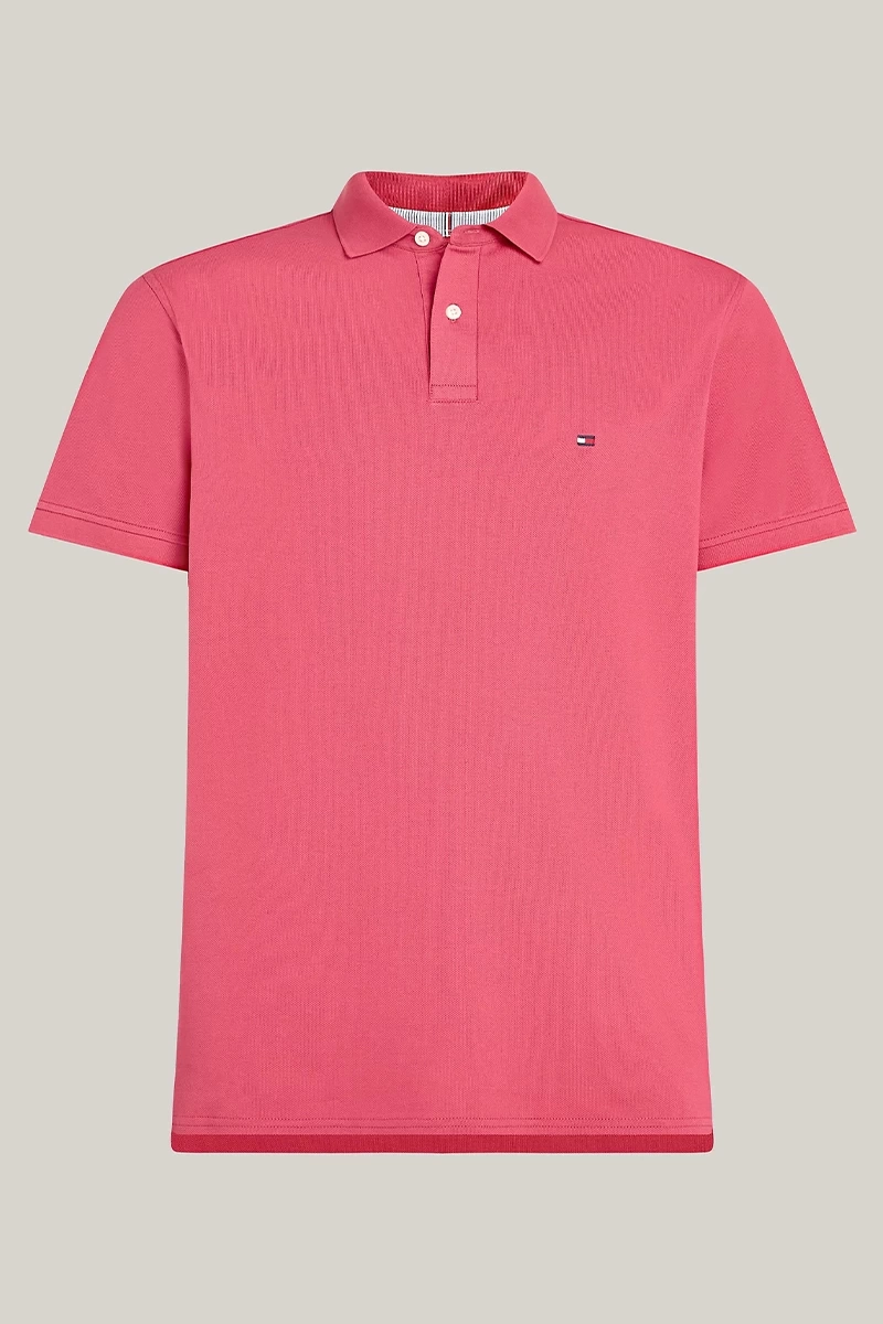 Tommy Hilfiger Erkek  1985 Regular Pembe Polo T-Shirt