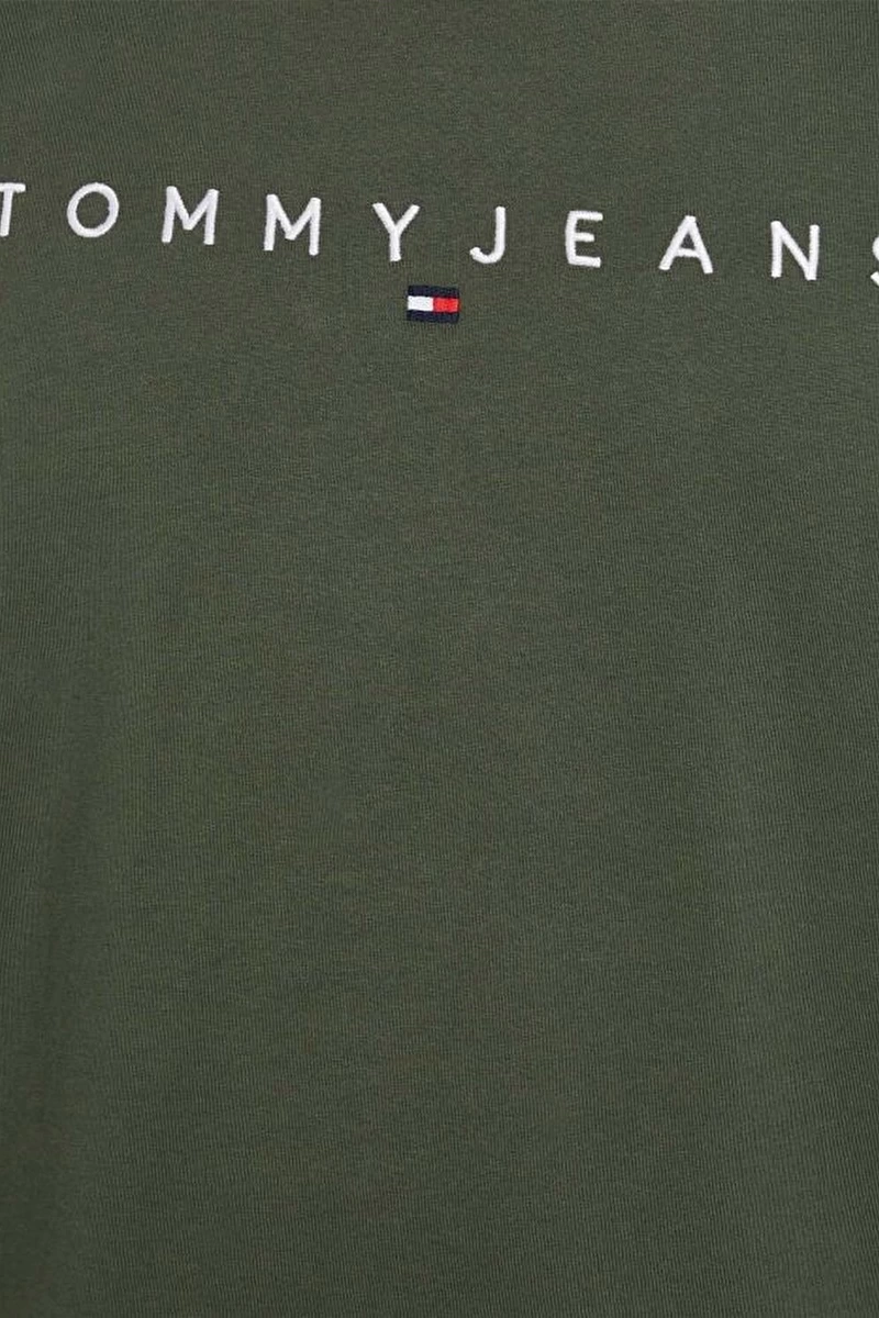 Tommy Hilfiger Erkek Çizgi Logolu T-Shirt