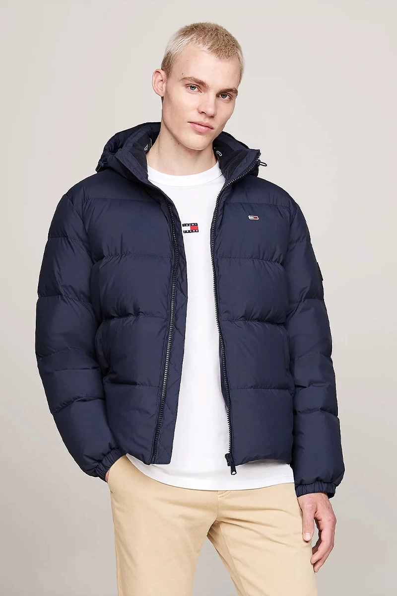 Tommy Hilfiger Erkek Essential Lacivert Mont