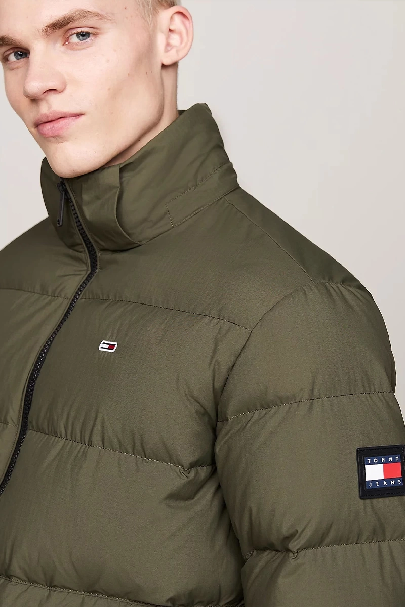 Tommy Hilfiger Erkek Essential Yeşil Mont