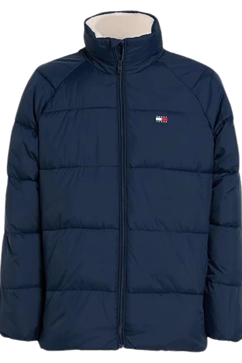 Tommy Hilfiger Erkek Lacivert Puffer Mont