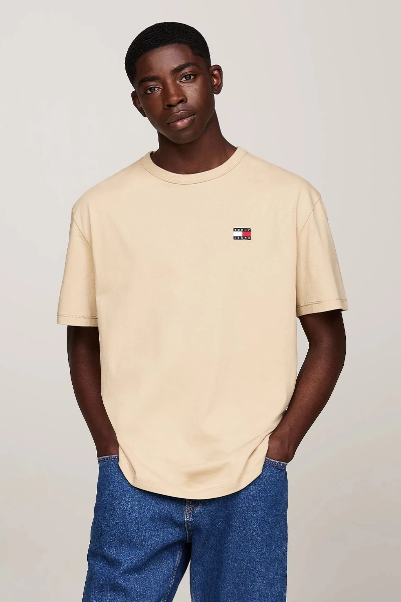 Tommy Hilfiger Erkek Rozetli T-Shirt