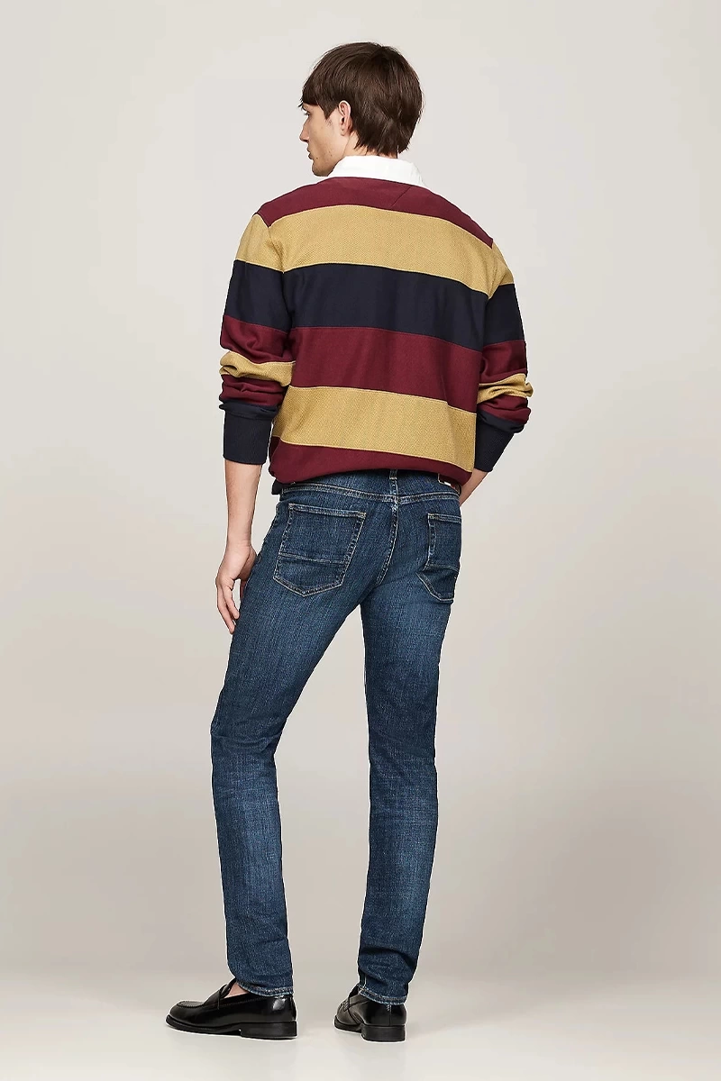 Tommy Hilfiger Erkek SLIM BLEECKER Kot Pantolon