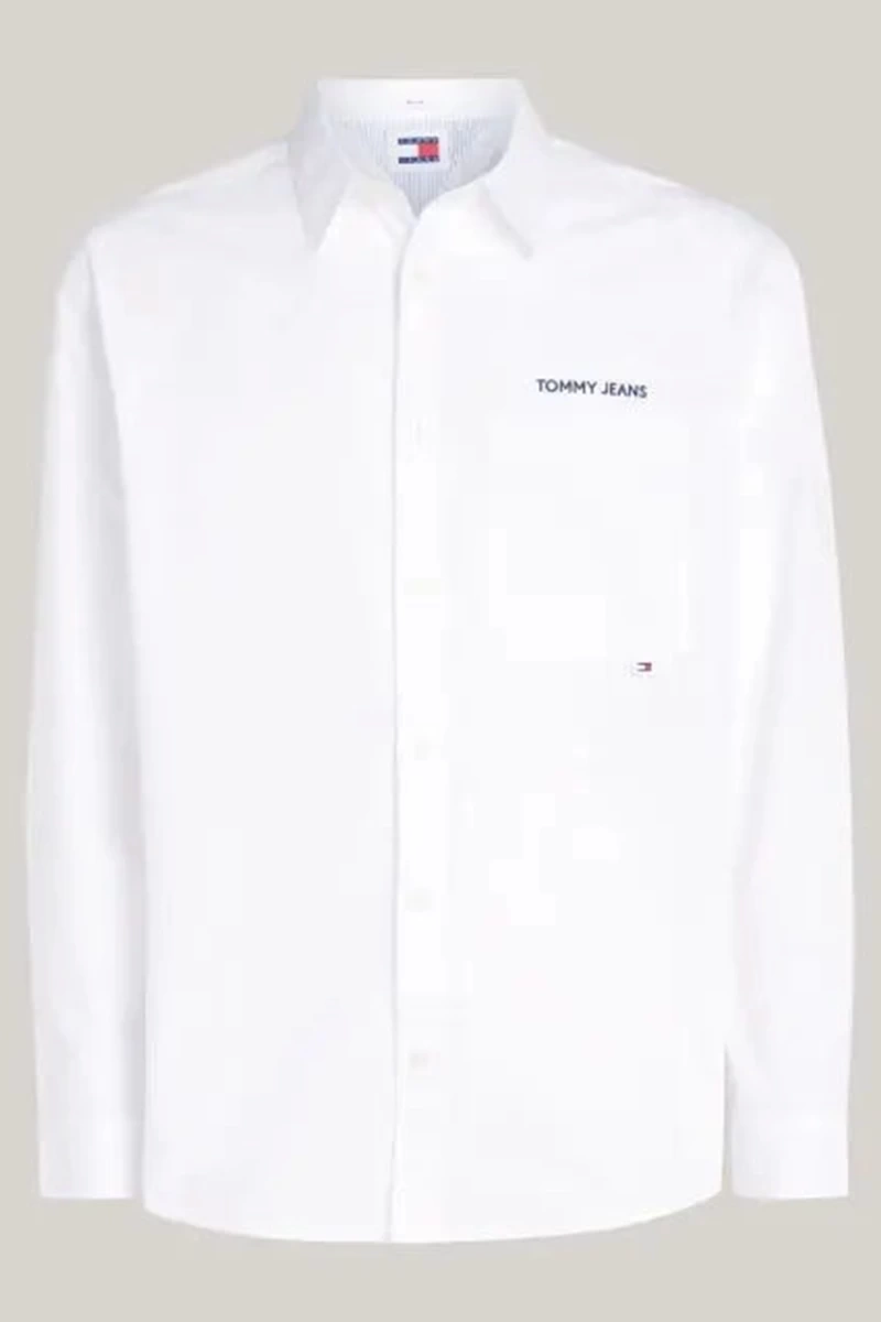 Tommy Hilfiger Erkek Solid Classic Beyaz Gömlek