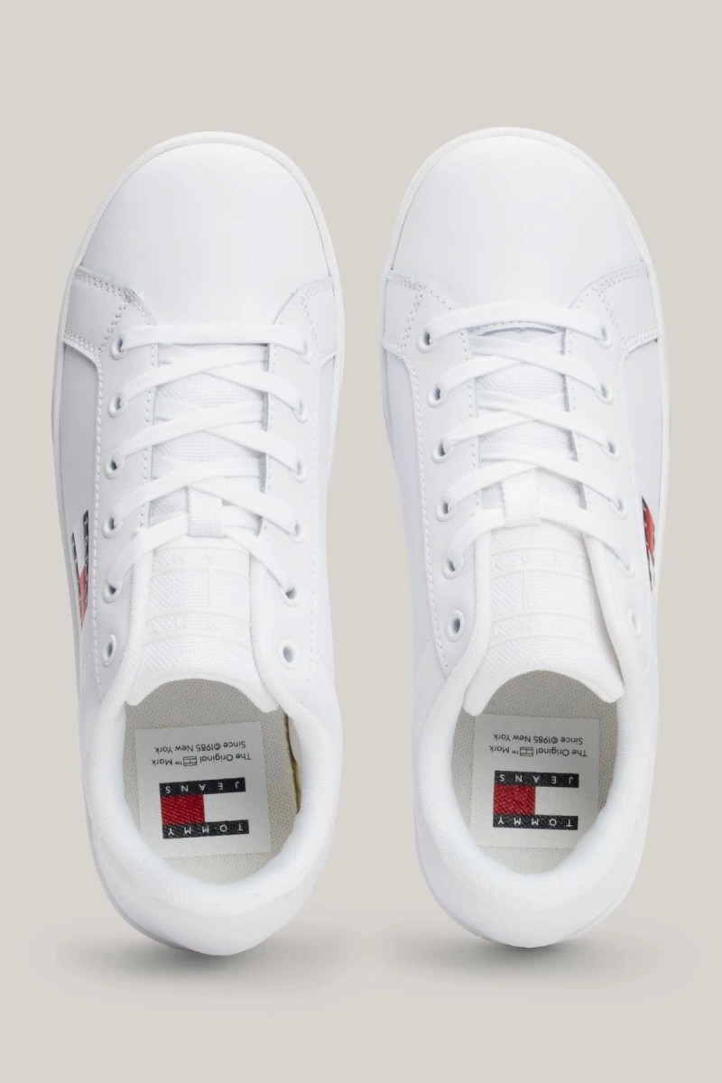 Tommy Hilfiger Kadın Flatform Cupsole Beyaz Sneaker