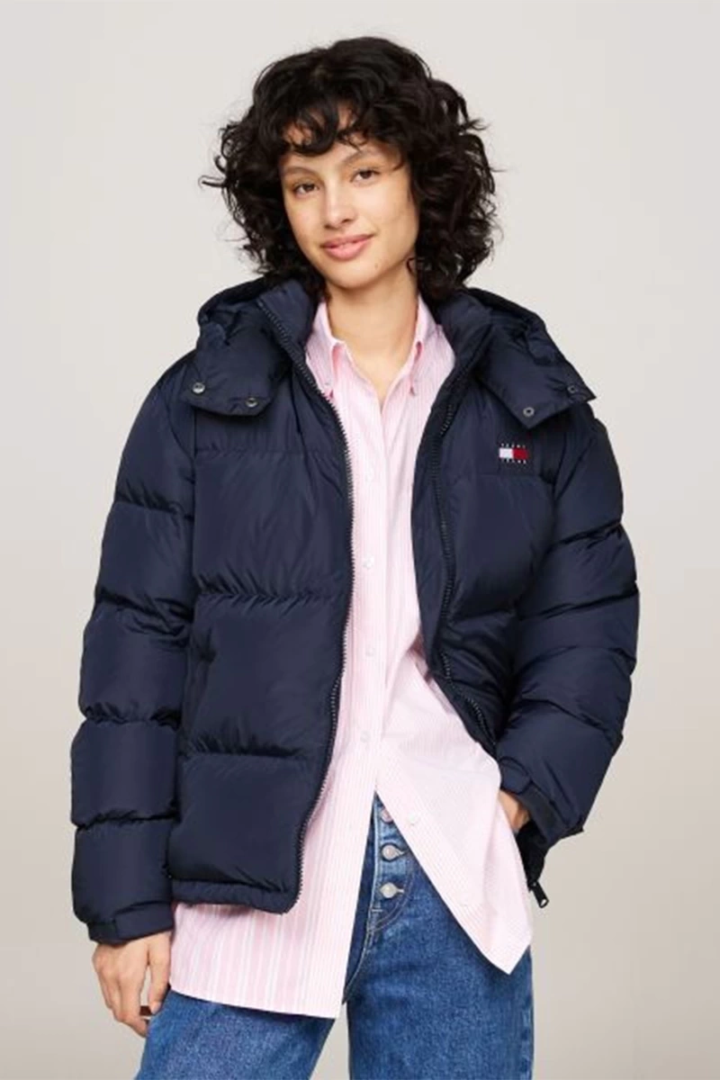 Tommy Hilfiger Kadın Lacivert Puffer Mont