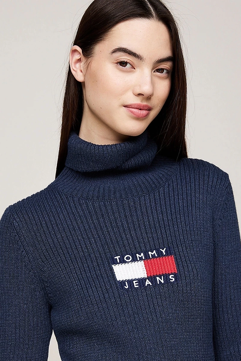 Tommy Hilfiger Kadın Logolu Süveter