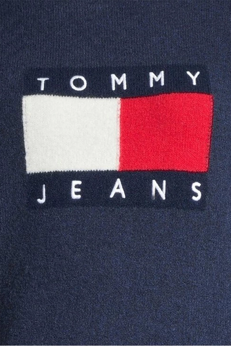 Tommy Hilfiger Kadın Melange Flag Kazak