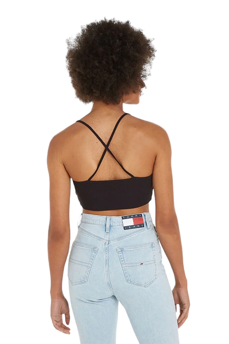 Tommy Hilfiger Kadın Siyah Askılı Crop