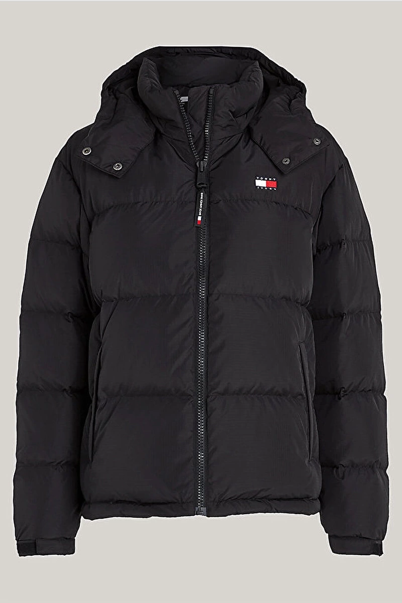 Tommy Hilfiger Kadın Siyah Puffer Mont