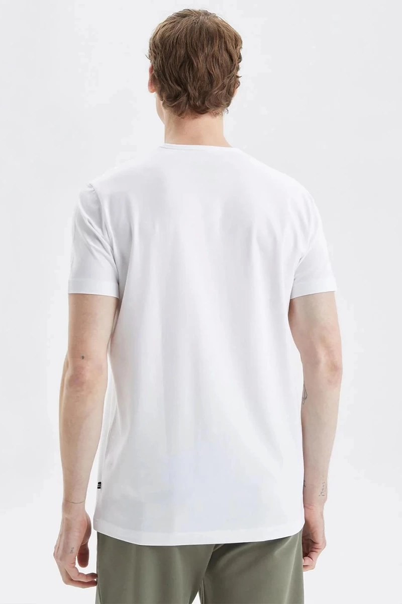 Nautica Erkek Beyaz Kısa Kollu T-Shirt