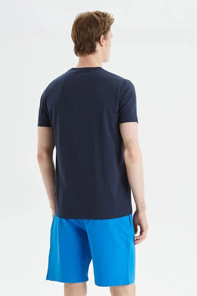 Nautica Erkek Lacivert Kısa Kollu T-Shirt