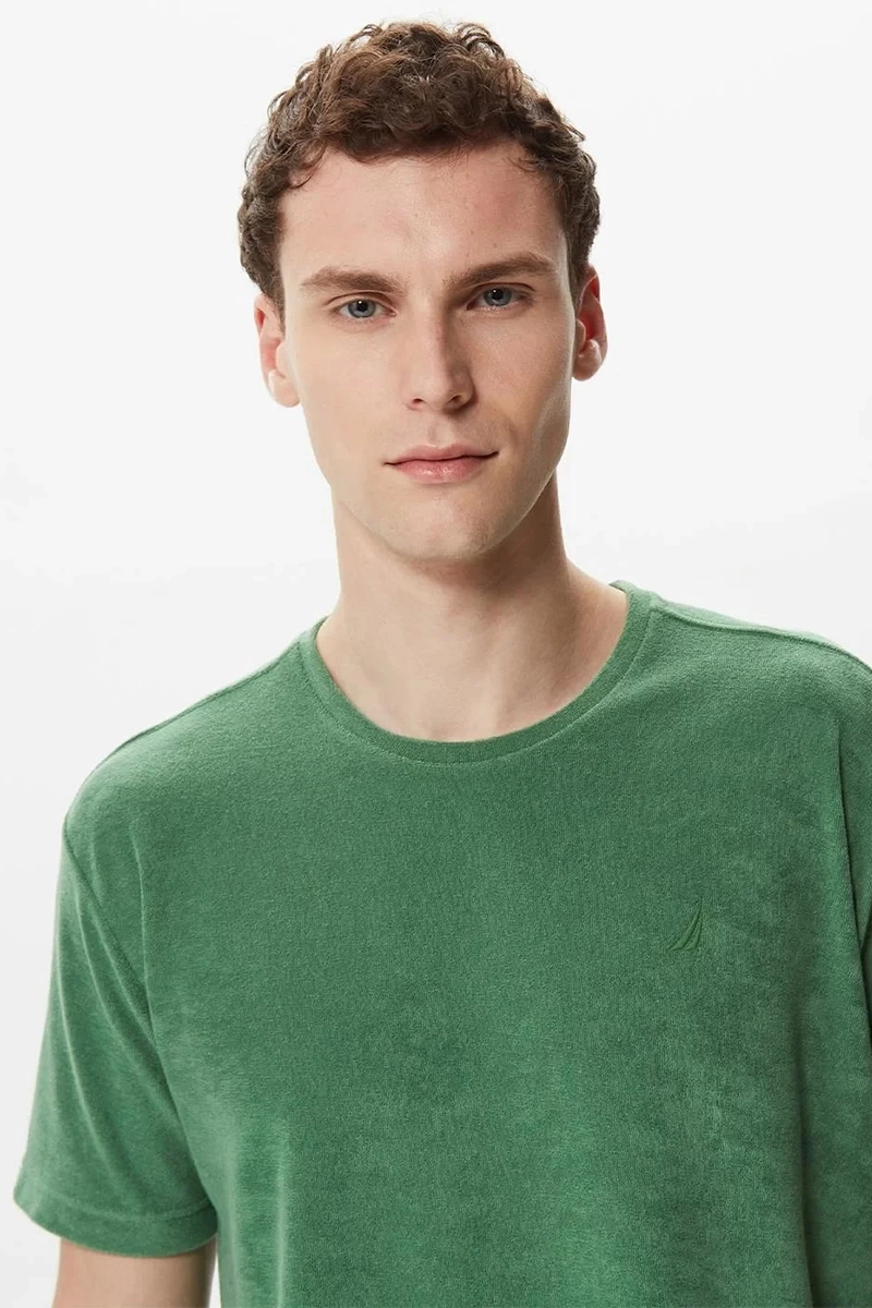 Nautıca  Erkek Yeşil Standart Fit Kısa Kollu Tişört