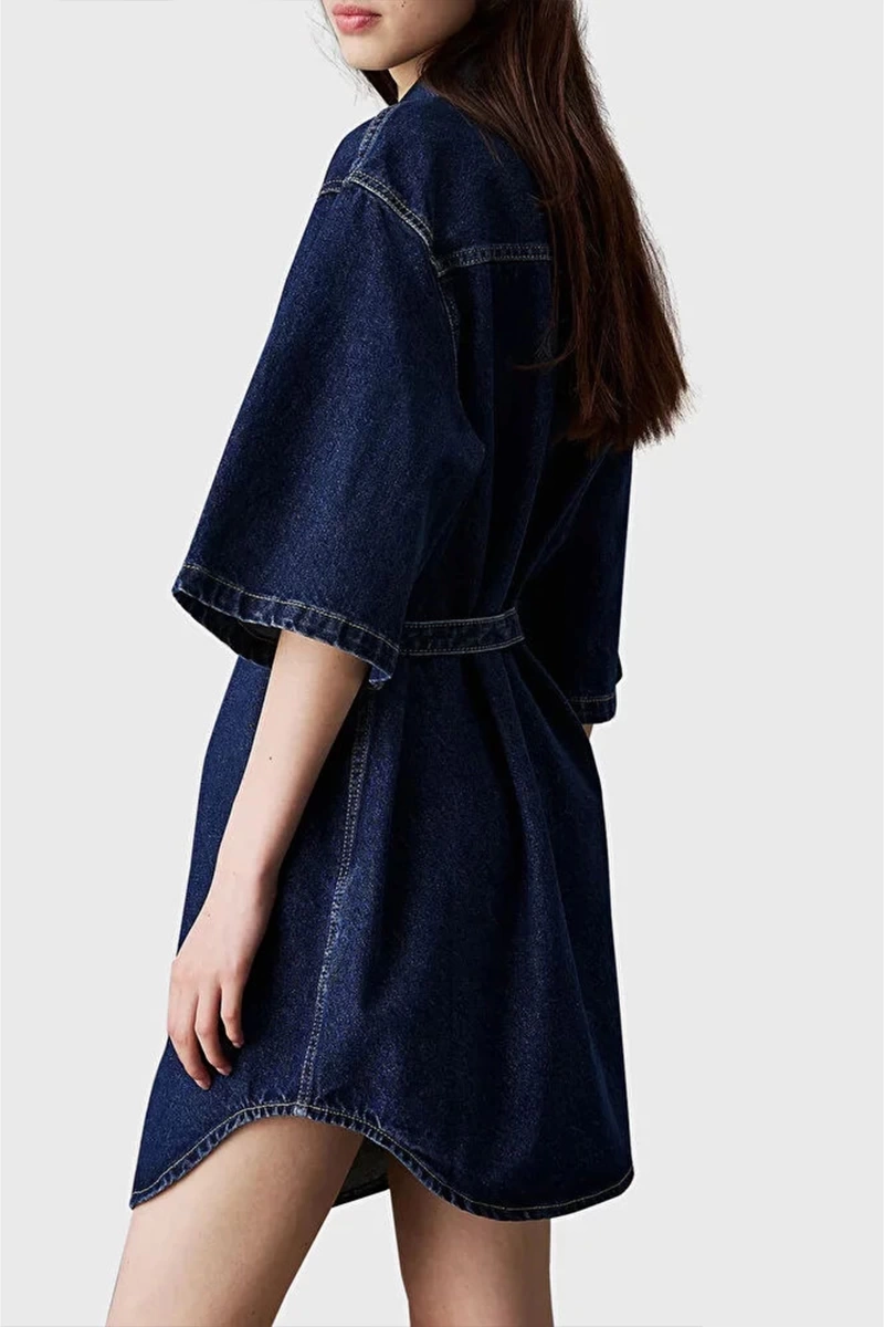 UTILITY BELTED SHIRT DRESS