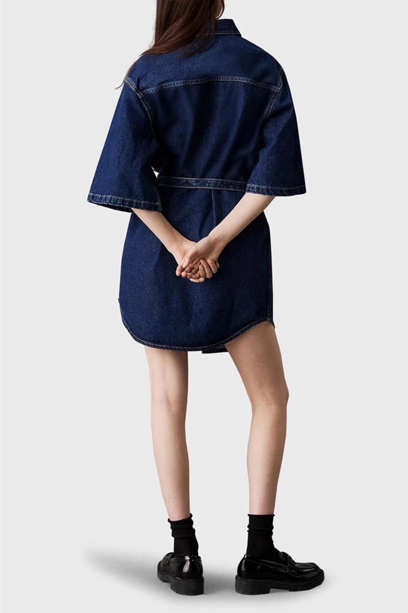 UTILITY BELTED SHIRT DRESS