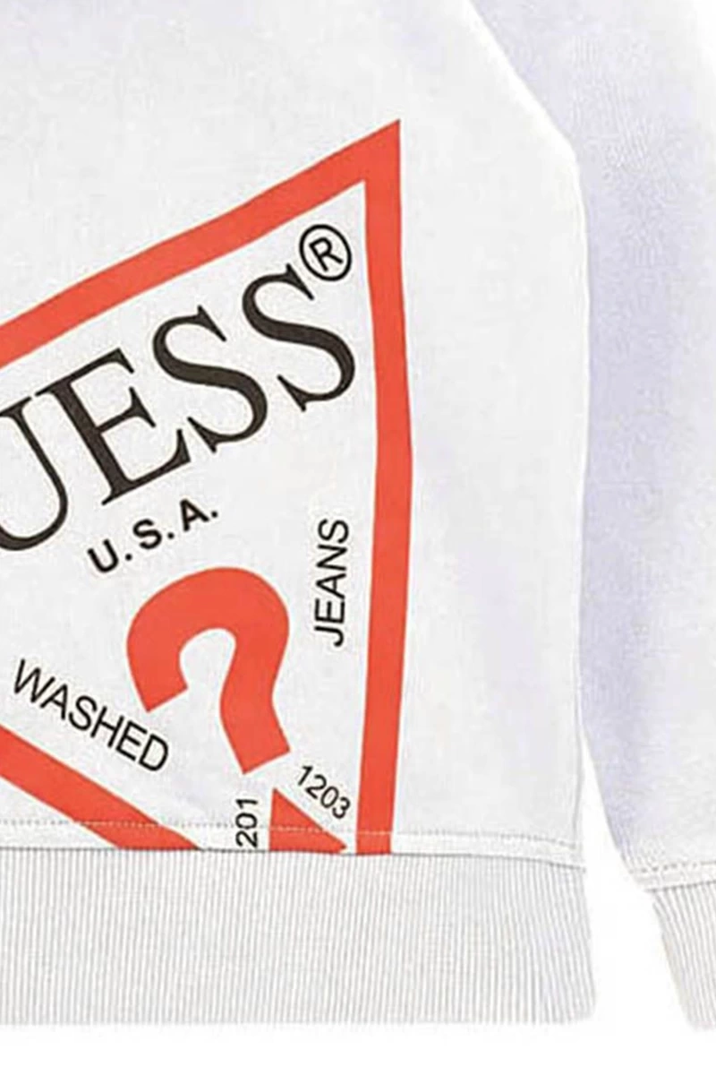 Guess Çocuk Fermuarlu Active Beyaz T-Shirt