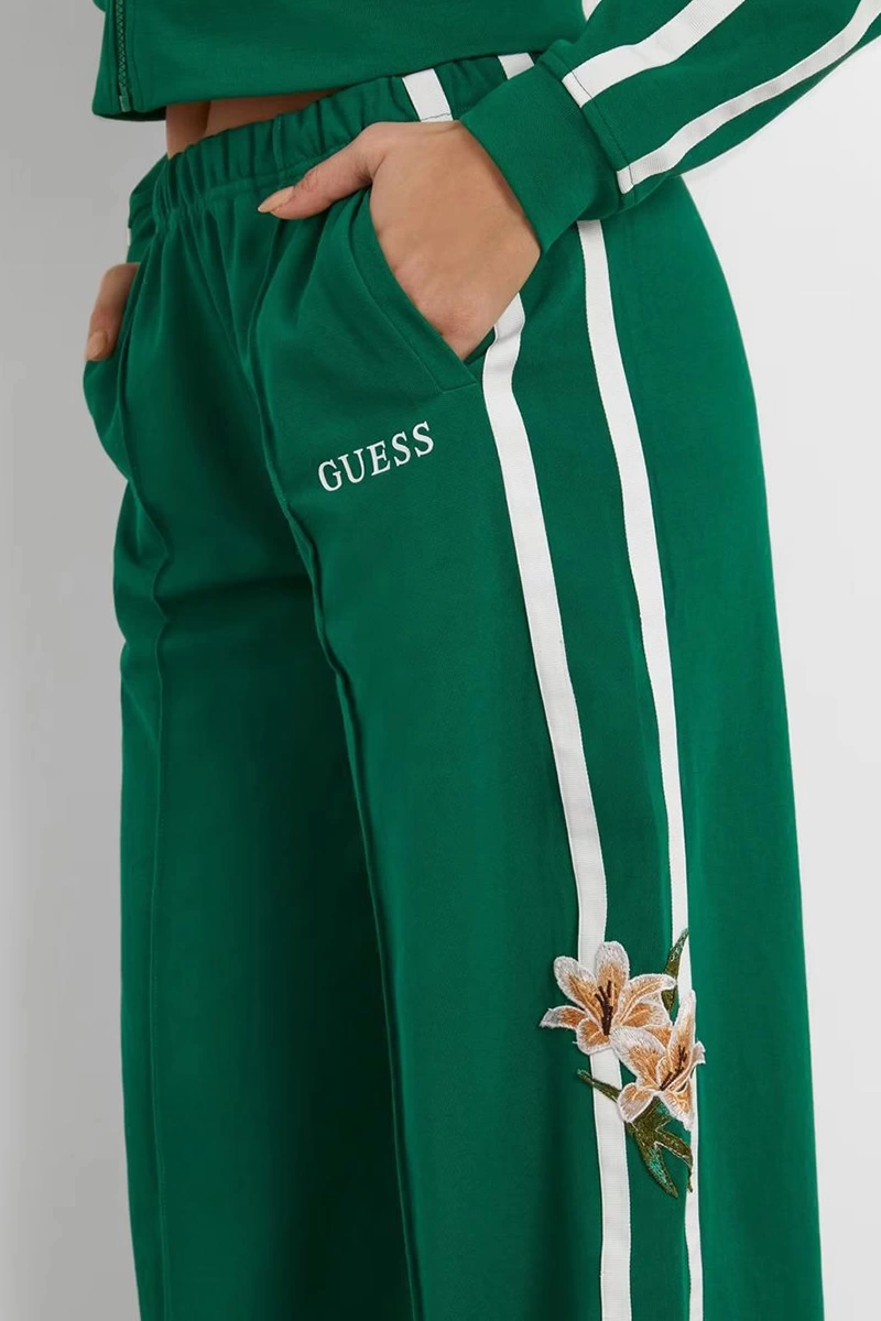 Guess Kadın Zoey Çiçek İşlemeli Yeşil E.Altı