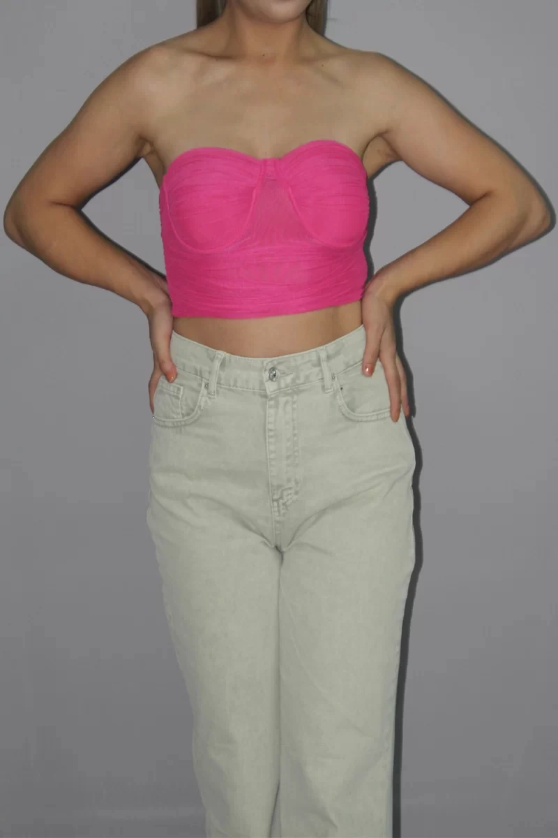 DİLVİN CROP TOP-PEMBE