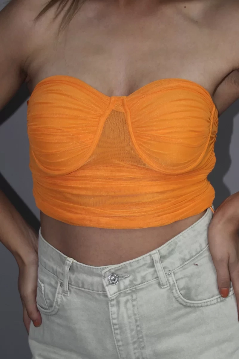 DİLVİN CROP TOP-TURUNCU
