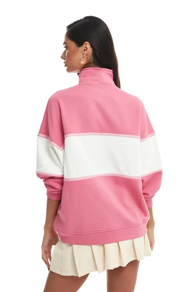 Quzu Pembe Garnili Sweat