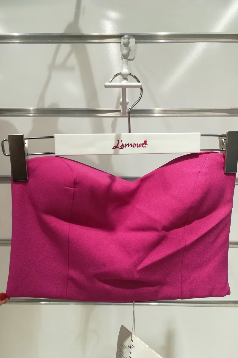 Lefon STRAPLESS BUSTIER TOP-FUŞYA