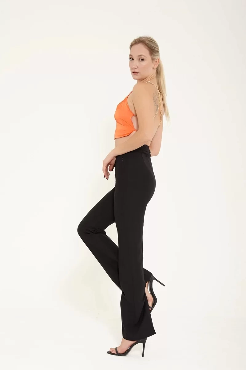 Lefon Upolo Crop Üst-TURUNCU