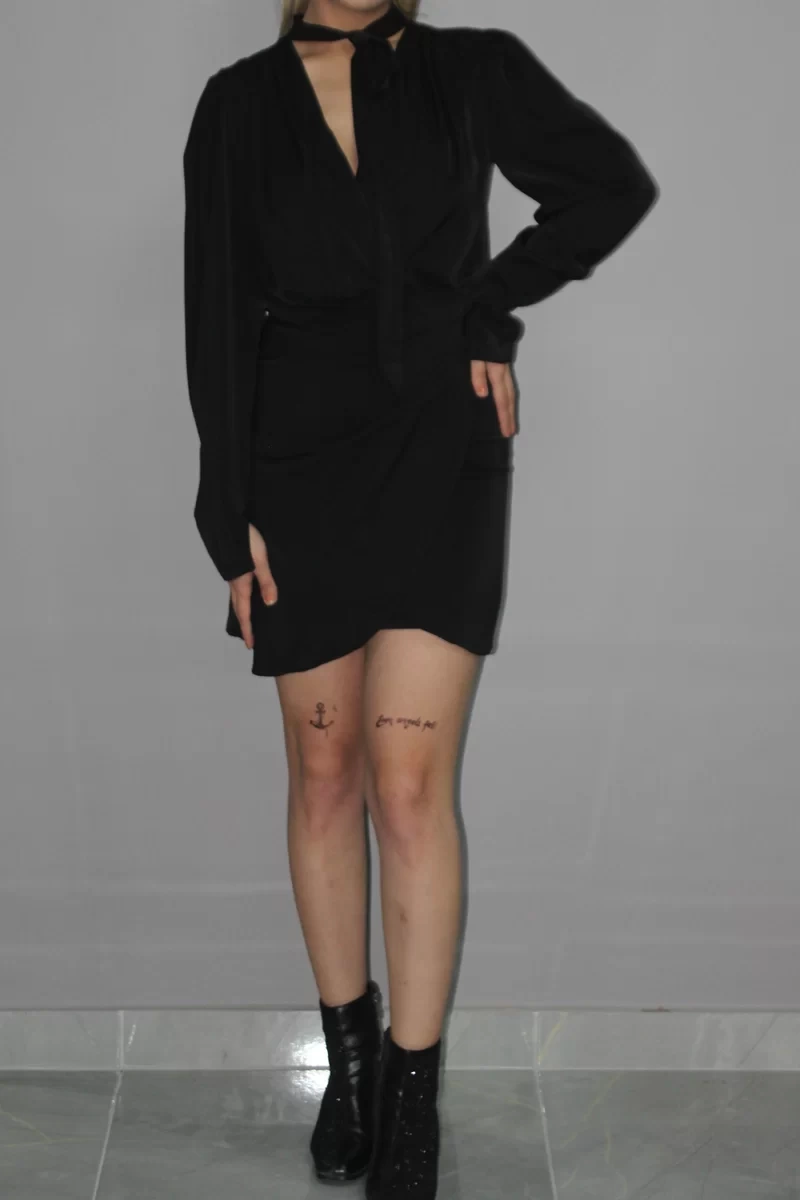 Lamourbutik Siyah Elbise