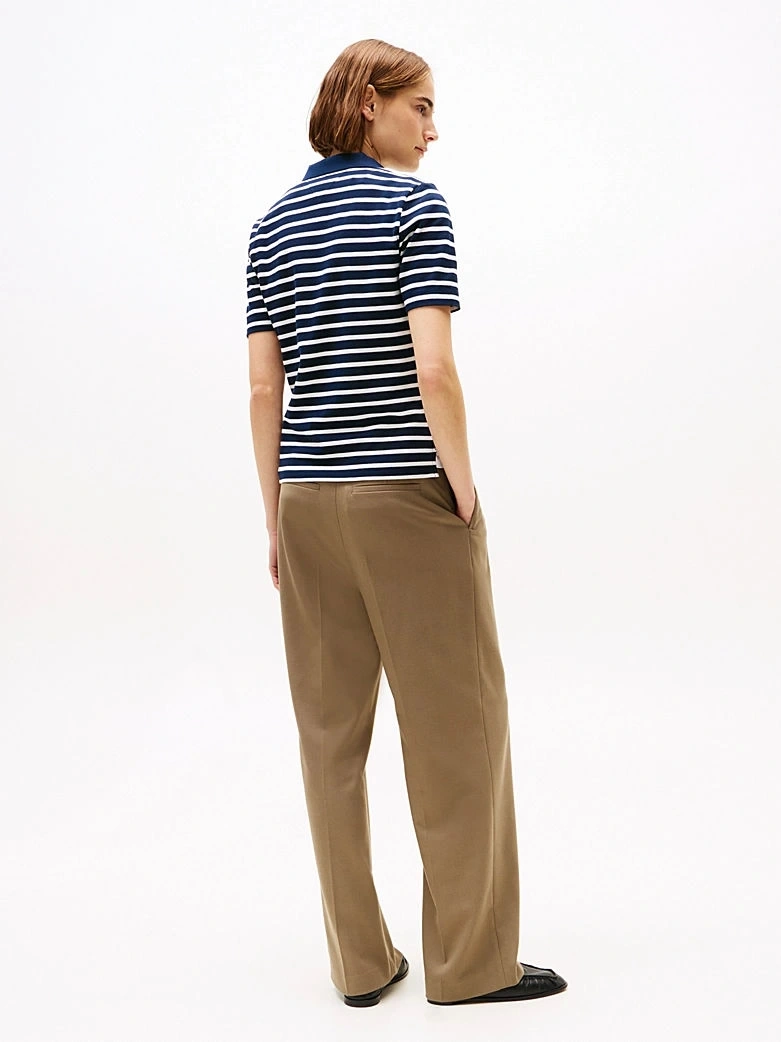 Tommy Hilfiger Kadın 1985 Kısa Kollu Polo Yaka Tişört