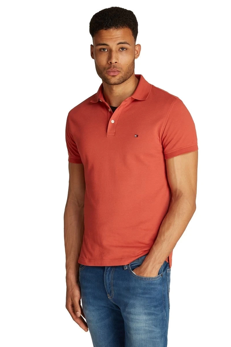 Tommy Hilfiger Erkek Polo Yaka Kremit rengi T-Shirt