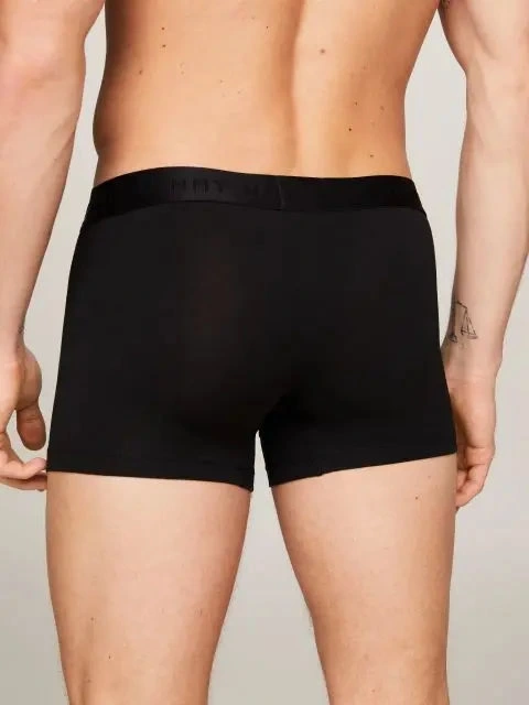 Tommy Hilfiger Kadın 3lü Tonal Logolu Siyah Boxer