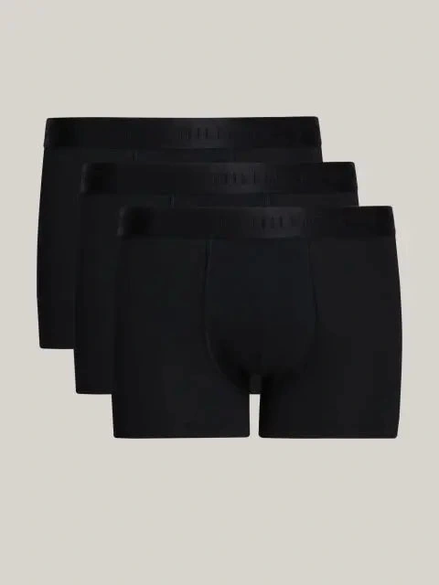 Tommy Hilfiger Kadın 3lü Tonal Logolu Siyah Boxer