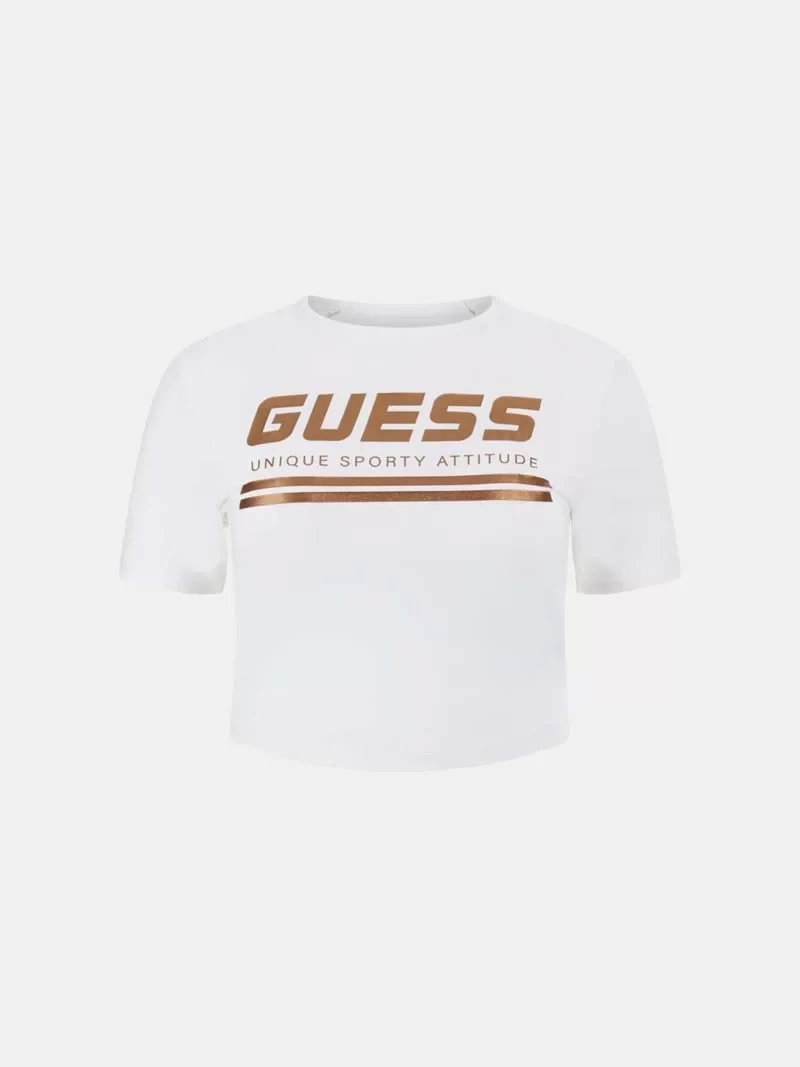 Guess Ön Logolu Crop Üst Kadın