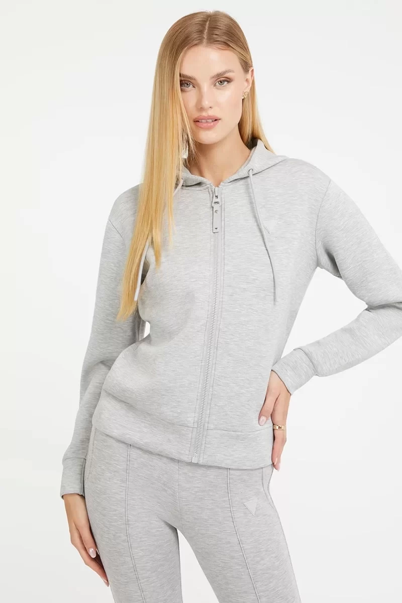 Guess Arkası Üçgen Logolu Scuba Sweatshirt