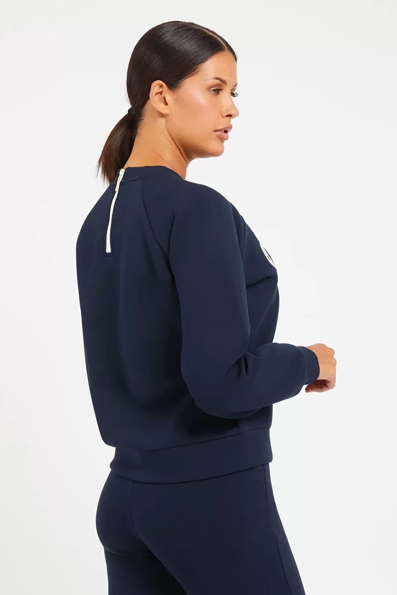 Guess Önü Logolu Sweatshirt  Mavi