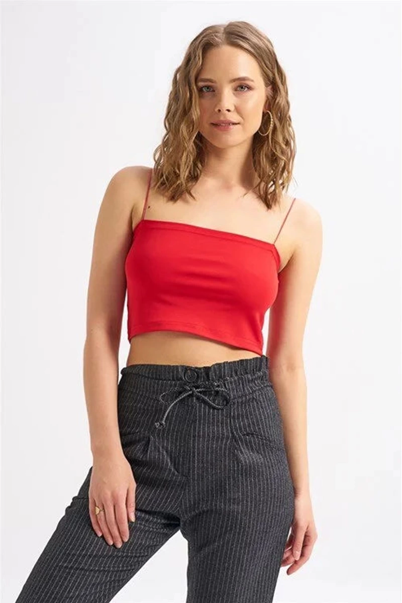 Askılı Crop Bluz