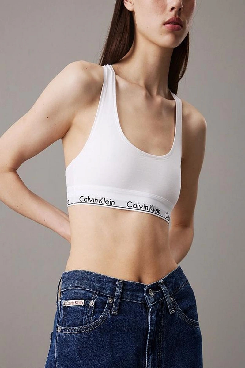 Calvin Klein Kadın Yüksek Bel Slim Fit Lacivert Kot Pantolon