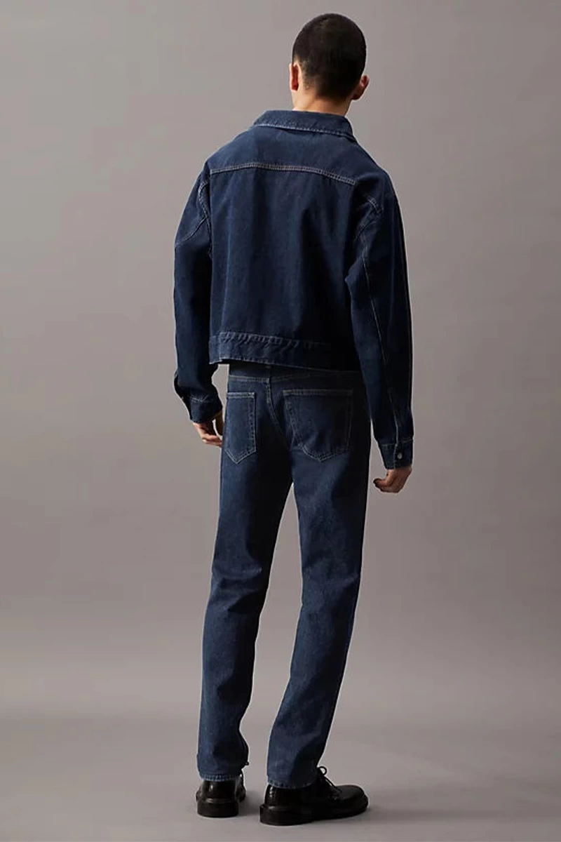 Calvin Klein Erkek Otantik Düz Denim Lacivert Kot Pantolon