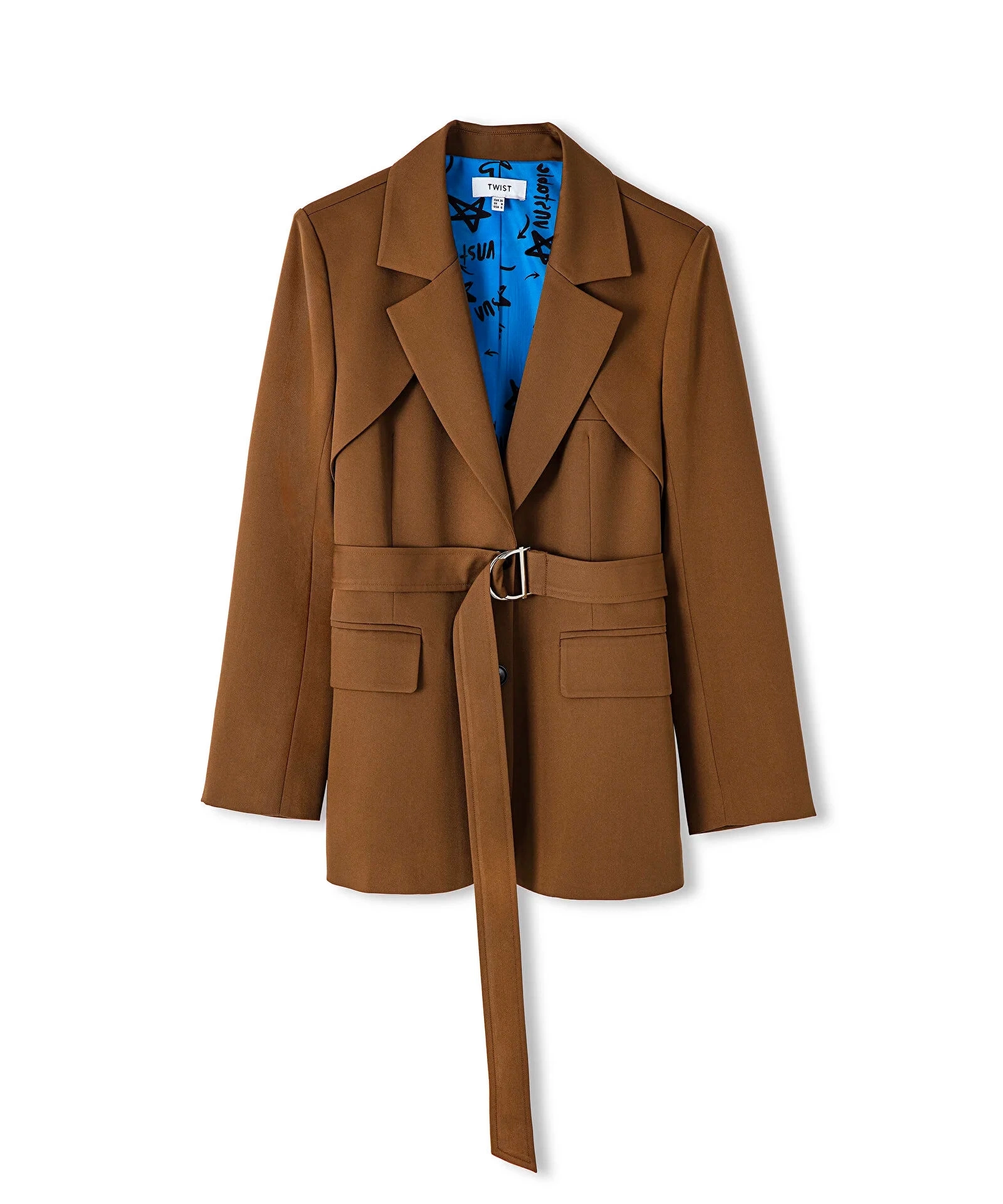 Twist  Metal  Tokalı Kuşaklı Blazer