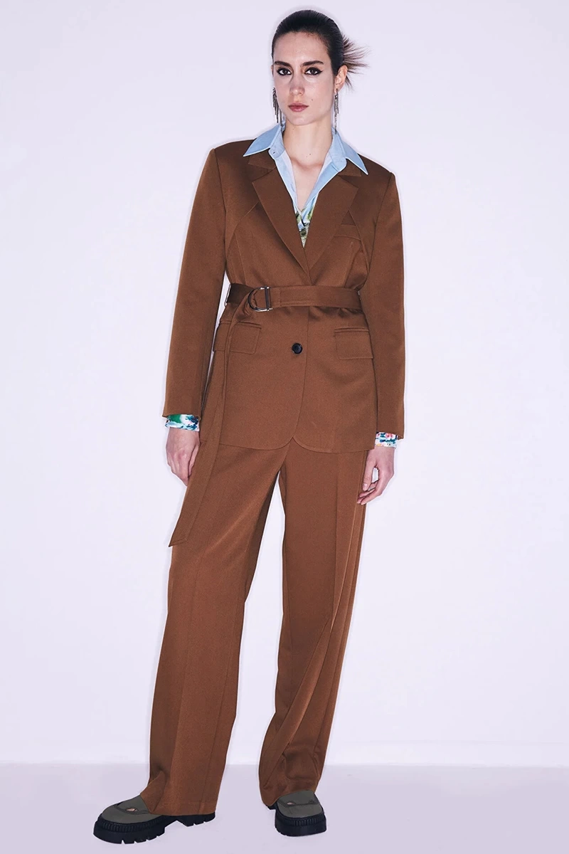 Twist  Metal  Tokalı Kuşaklı Blazer