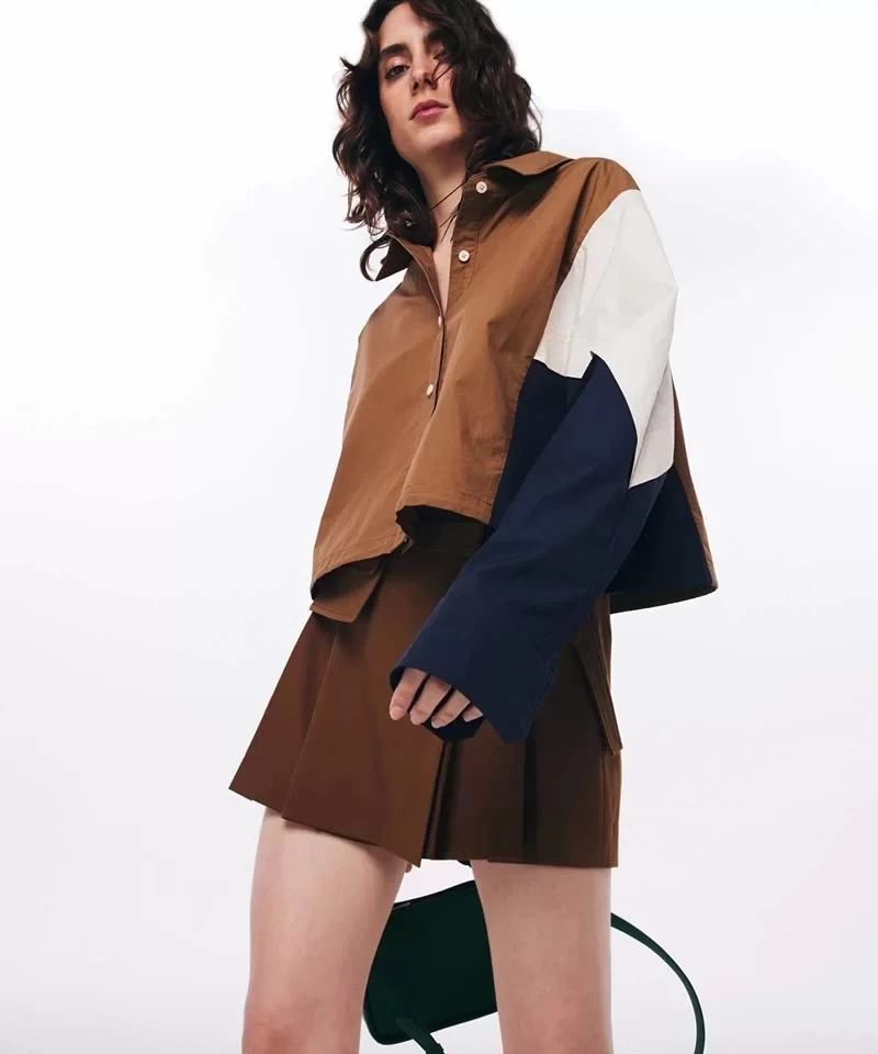 Twist ColorBlock Poplin Gömlek Kadın