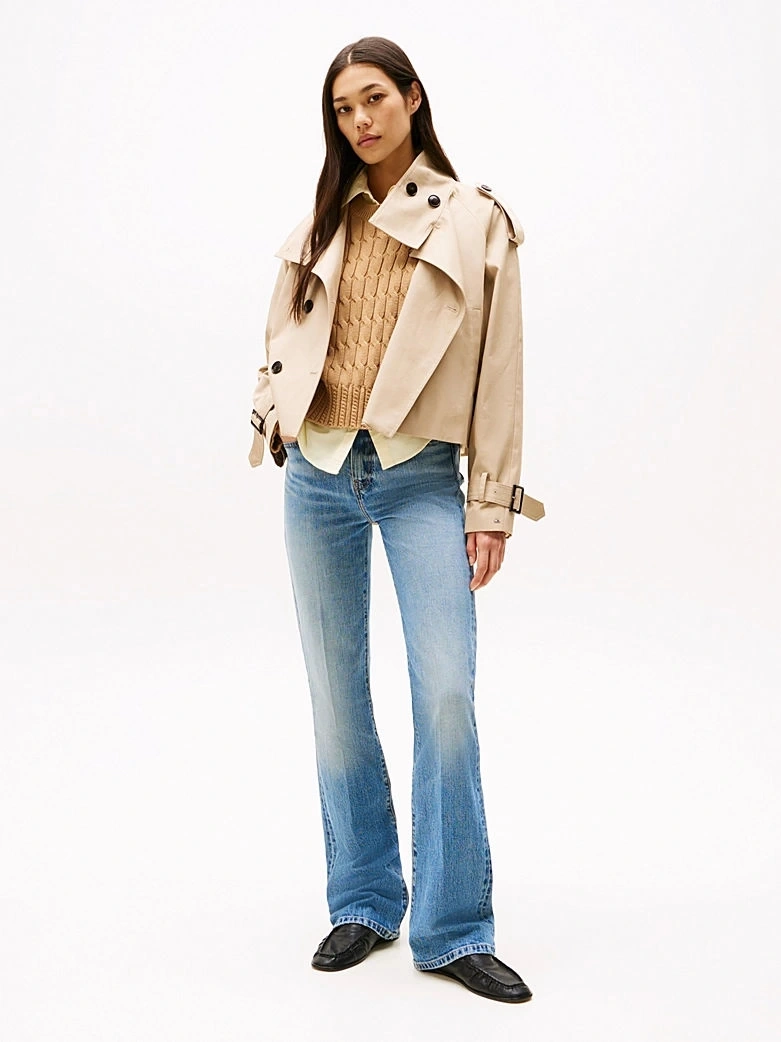 Tommy Hilfiger Kadın Açık Mavi Bootcut Denim Pantolon